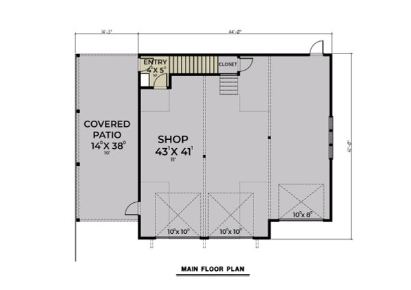 Farmhouse Floor Plan - Main Floor Plan #1070-198