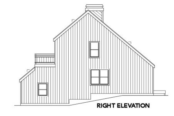 Exterior - Other Elevation 1 for Contemporary House Plan #116-125 - 3 bed, 2 bath