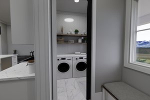 Interior - Laundry for Farmhouse House Plan #51-1265 - 3 bed, 3.5 bath