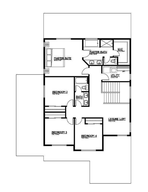 Home Plan - Farmhouse Floor Plan - Upper Floor Plan #569-88