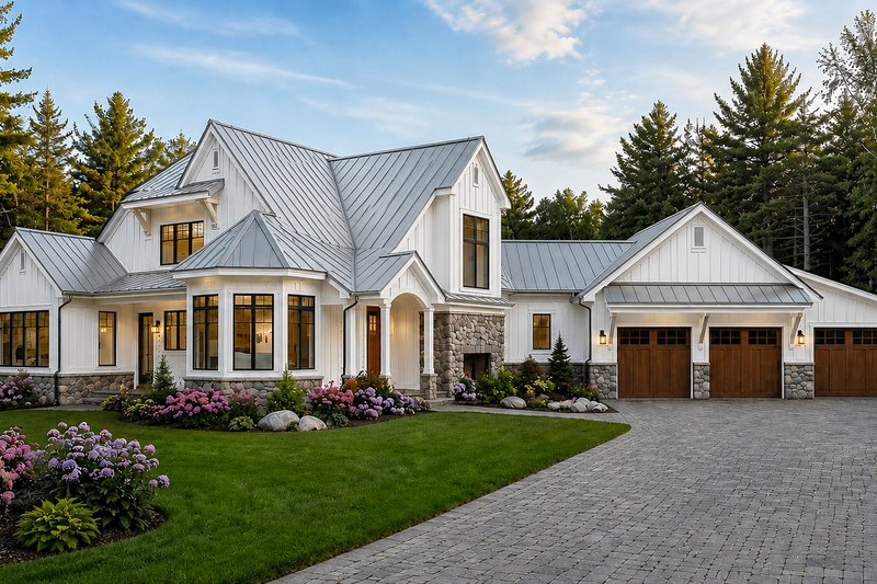House Design - Exterior - Front Elevation 3 for Farmhouse House Plan #928-448 - 3 bed, 3.5 bath