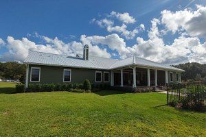 Exterior - Rear Elevation for Ranch House Plan #1058-173 - 3 bed, 3 bath