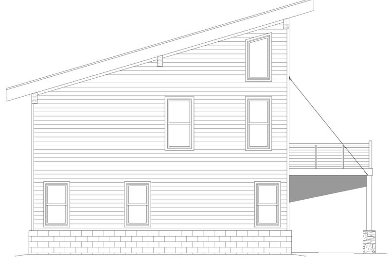 Dream House Plan - Exterior - Other Elevation for Contemporary House Plan #932-807 - 2 bed, 2 bath