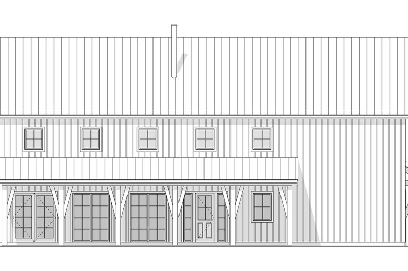 House Blueprint - Exterior - Other Elevation 1 for Barndominium House Plan #1114-63 - 4 bed, 3.5 bath