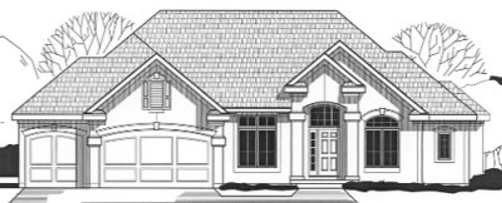 Exterior - Front Elevation 2 for Traditional House Plan #67-835 - 4 bed, 4 bath