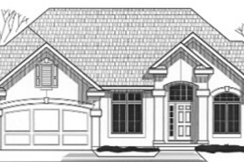 Exterior - Front Elevation 2 for Traditional House Plan #67-835 - 4 bed, 4 bath