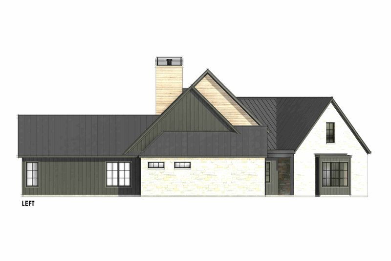 House Design - Exterior - Other Elevation for Farmhouse House Plan #1096-23 - 4 bed, 4.5 bath