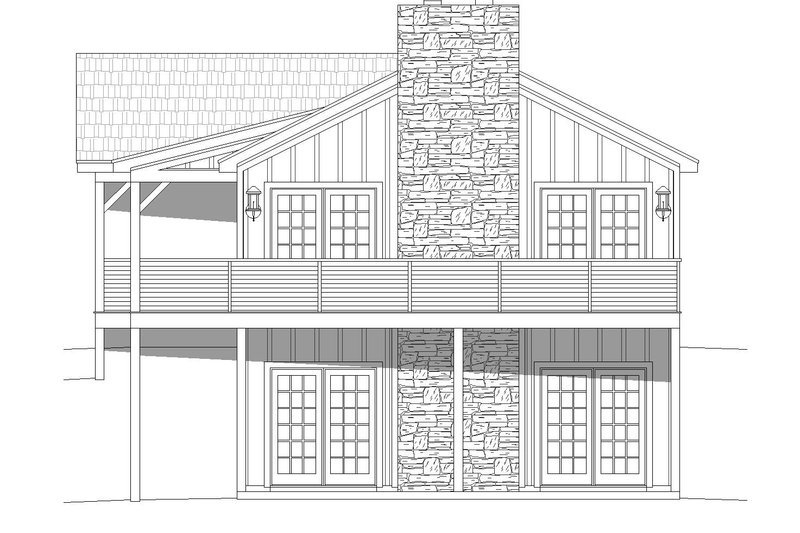 Dream House Plan - Exterior - Other Elevation 1 for Country House Plan #932-1448 - 4 bed, 2 bath