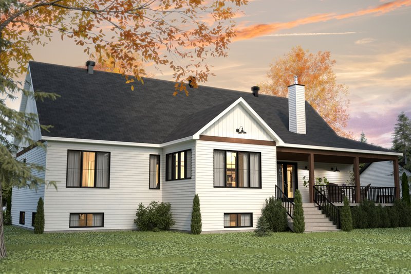 Home Plan - Exterior - Rear Elevation for Farmhouse House Plan #23-2769 - 3 bed, 2 bath