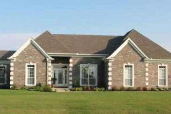 Exterior - Front Elevation for European House Plan #81-944 - 3 bed, 2 bath