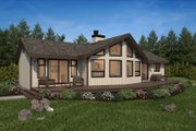 Cabin Style House Plan - 3 Beds 2 Baths 1230 Sq/Ft Plan #47-315 