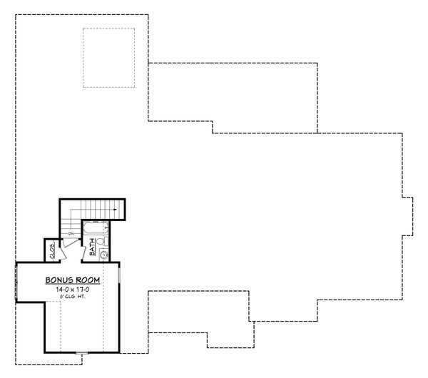 Architectural House Design - Craftsman Floor Plan - Upper Floor Plan #430-170