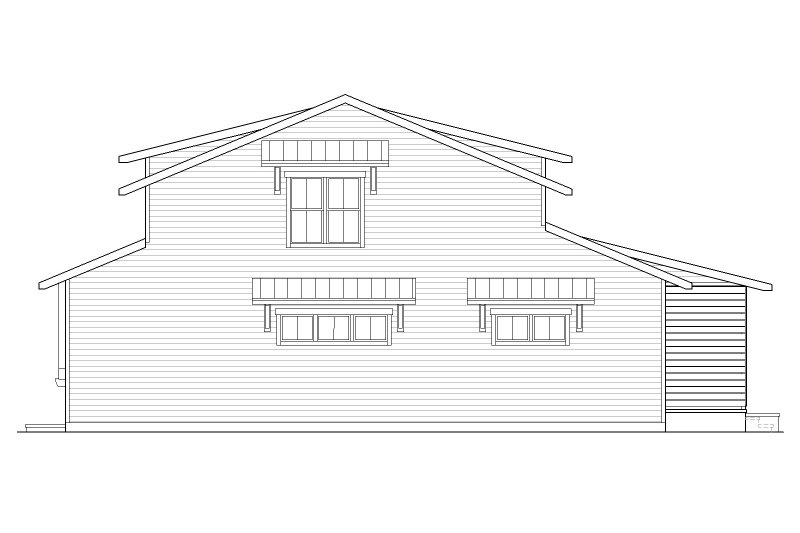 Home Plan - Exterior - Other Elevation 2 for Craftsman House Plan #1105-4 - 3 bed, 2.5 bath