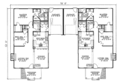 Southern Style House Plan - 2 Beds 2 Baths 2344 Sq/Ft Plan #17-1063 