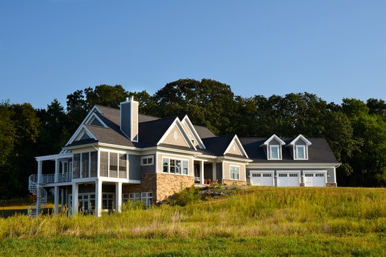 Exterior - Front Elevation 3 for Ranch House Plan #70-1499 - 2 bed, 2 bath