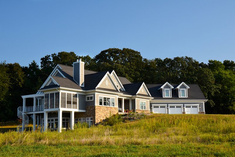 Dream House Plan - Exterior - Front Elevation 3 for Ranch House Plan #70-1499 - 2 bed, 2 bath