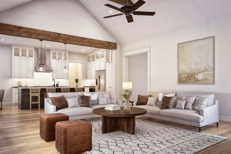 Dream House Plan - Interior - Family Room for Farmhouse House Plan #430-336 - 3 bed, 2.5 bath