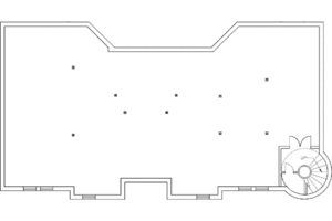 Floor Plan - Lower Floor for European House Plan #117-145 - 5 bed, 6 bath
