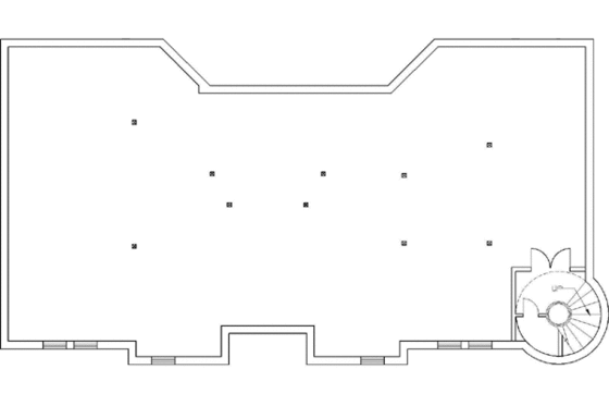 Floor Plan - Lower Floor for European House Plan #117-145 - 5 bed, 6 bath