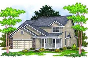 Traditional Exterior - Front Elevation Plan #70-662