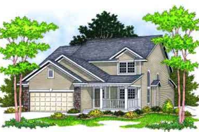 Home Plan - Traditional Exterior - Front Elevation Plan #70-662