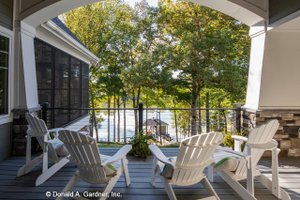 Exterior - Covered Porch 1 for Traditional House Plan #929-1042 - 5 bed, 5 bath