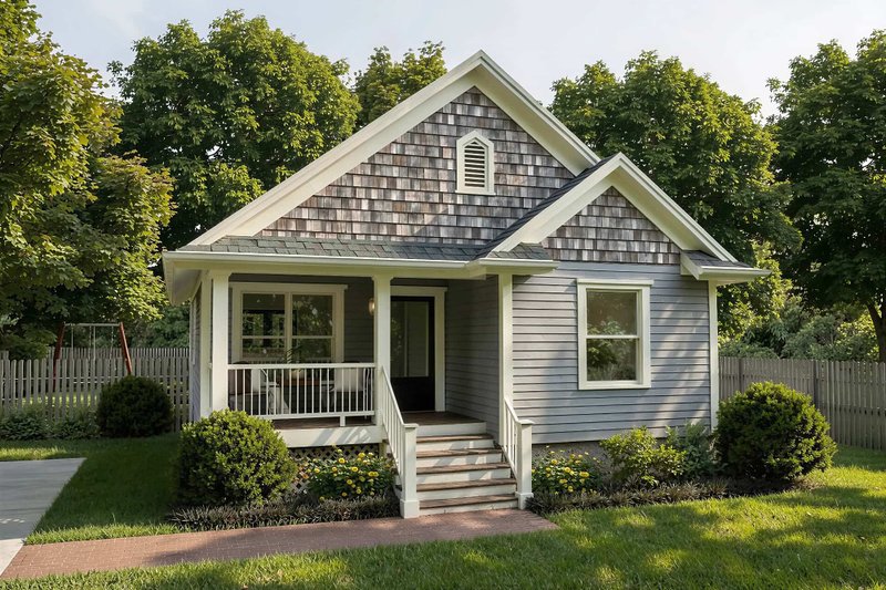 House Design - Exterior - Front Elevation 2 for Bungalow House Plan #79-336 - 4 bed, 2 bath