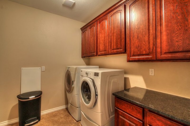 Dream House Plan - Interior - Laundry for European House Plan #430-52 - 3 bed, 2 bath