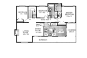 European Style House Plan - 3 Beds 3 Baths 1904 Sq/Ft Plan #18-118 