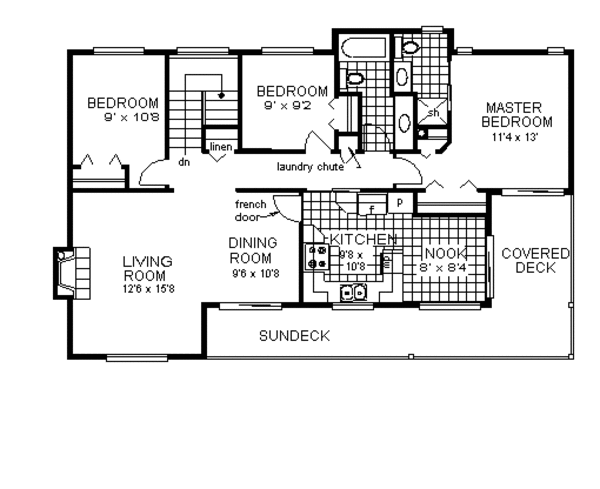 House Blueprint - European Floor Plan - Main Floor Plan #18-118