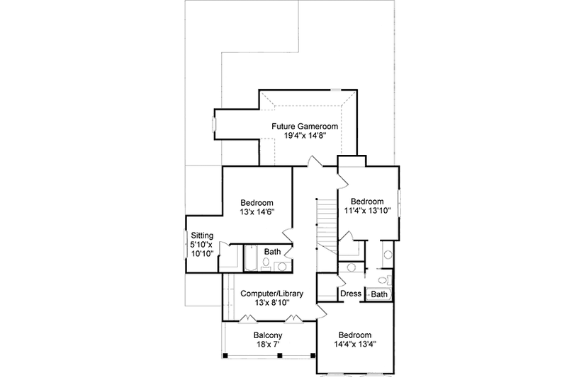 Victorian Style House Plan - 5 Beds 4 Baths 3444 Sq/Ft Plan #37-226 ...