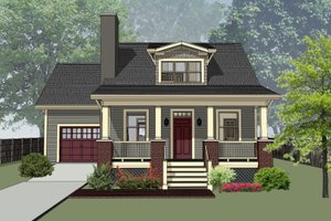 Farmhouse Exterior - Front Elevation Plan #79-334