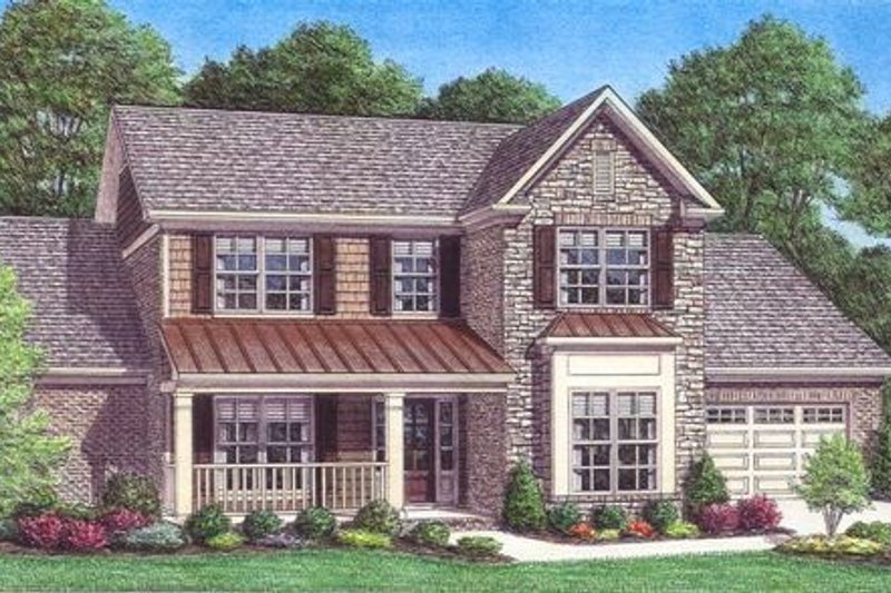 Traditional Style House Plan - 4 Beds 3 Baths 2584 Sq/Ft Plan #329-352