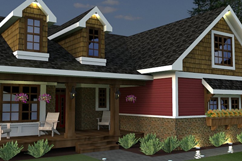 Dream House Plan - Exterior - Other Elevation for Craftsman House Plan #51-520 - 3 bed, 2 bath