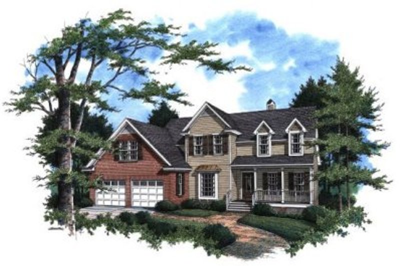Architectural House Design - Traditional Exterior - Front Elevation Plan #41-144