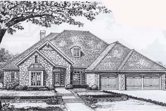 Exterior - Front Elevation for Traditional House Plan #310-830 - 3 bed, 2.5 bath