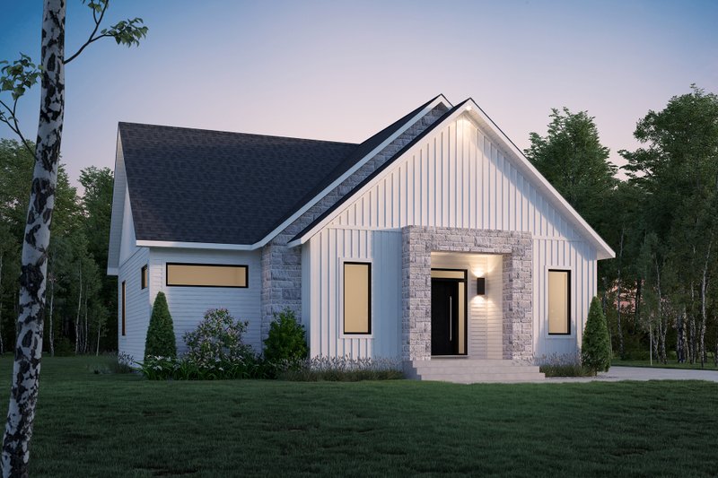 Architectural House Design - Bungalow Exterior - Front Elevation Plan #23-2789