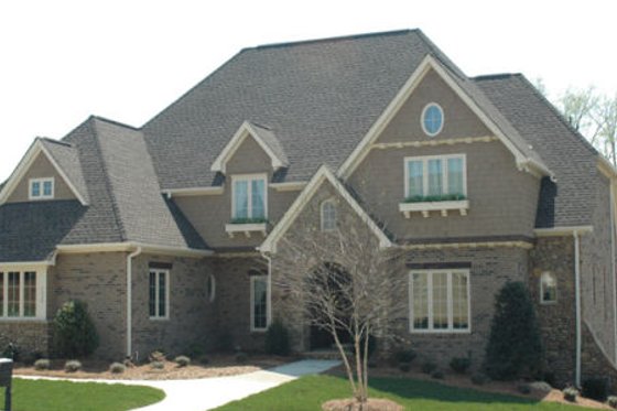 Exterior - Front Elevation for European House Plan #413-853 - 4 bed, 4.5 bath