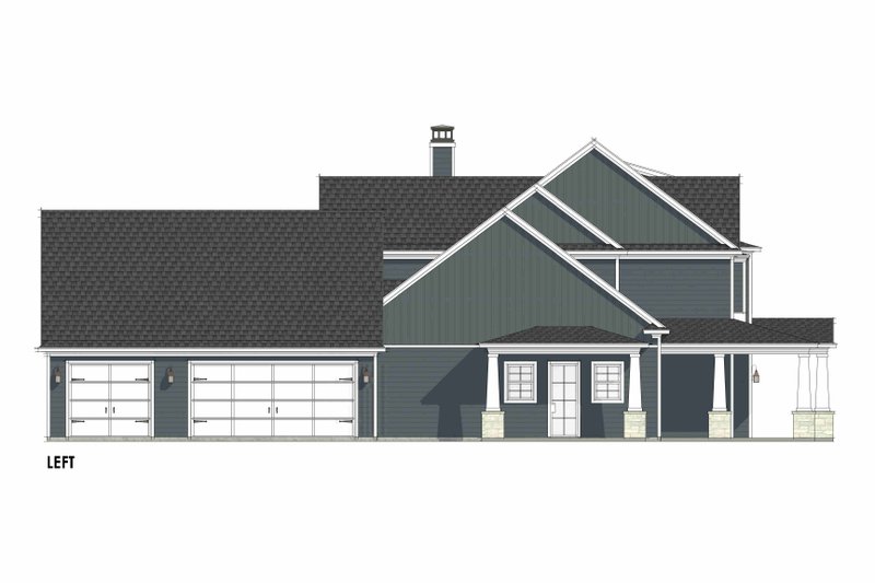 House Design - Exterior - Other Elevation for Craftsman House Plan #1096-16 - 4 bed, 4.5 bath