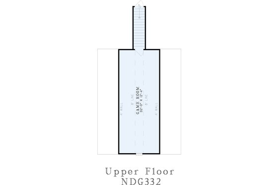 Floor Plan - Upper Floor for Traditional House Plan #17-1022 - 3 bed, 2.5 bath