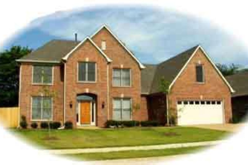 Traditional Style House Plan - 4 Beds 3.5 Baths 3324 Sq/Ft Plan #81-543 Exterior