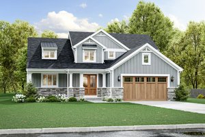 Country Style House Plan - 4 Beds 2.5 Baths 2080 Sq/Ft Plan #46-891 ...