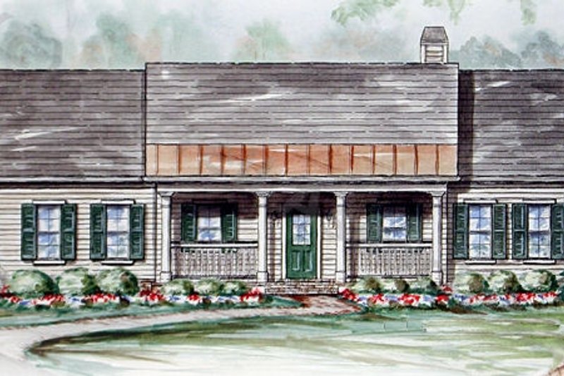Ranch Style House Plan - 3 Beds 2 Baths 1624 Sq/Ft Plan #54-145