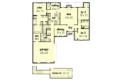 European Style House Plan - 3 Beds 2.5 Baths 2015 Sq/Ft Plan #16-166 