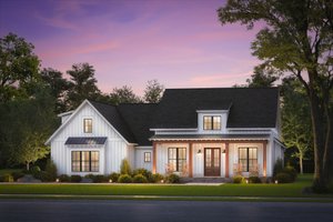 Dream House Plan - Farmhouse Exterior - Front Elevation Plan #430-164