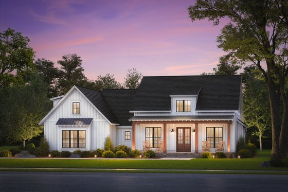 Farmhouse Exterior - Front Elevation Plan #430-164