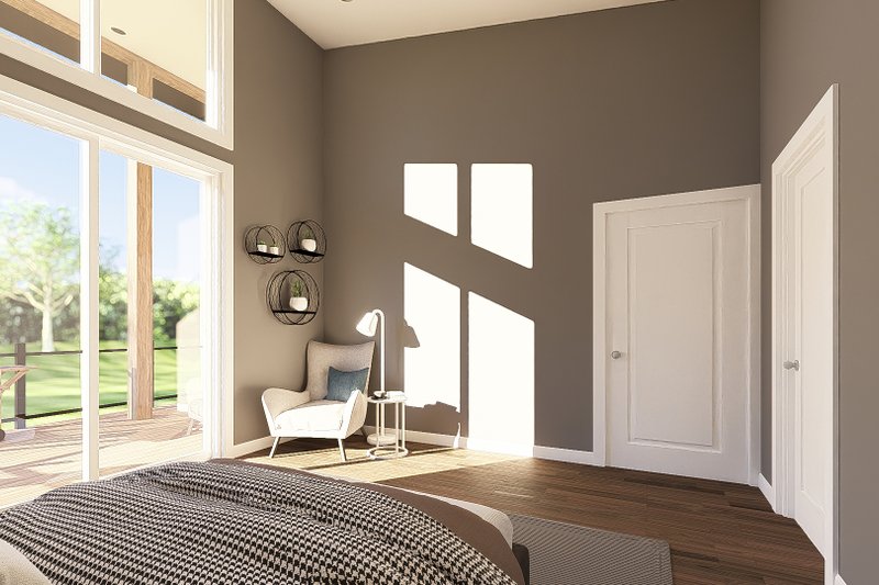 House Design - Interior - Master Bedroom for Contemporary House Plan #1064-459 - 2 bed, 2 bath