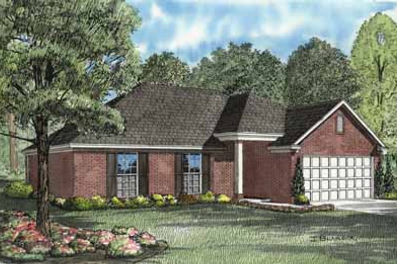 Architectural House Design - Southern Exterior - Front Elevation Plan #17-588