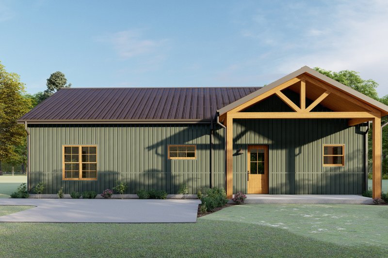 Home Plan - Barndominium Exterior - Front Elevation Plan #1092-23