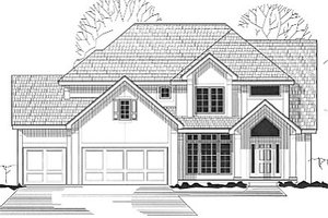 Traditional Exterior - Front Elevation Plan #67-195